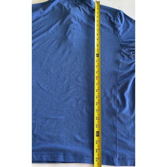 UNTUCKIT Men’s Short Sleeve Blue Stretch Golf Performance Polo Shirt Size XL - Picture 11 of 12